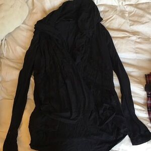 Soma pull on Black Long Sleeve Top- small